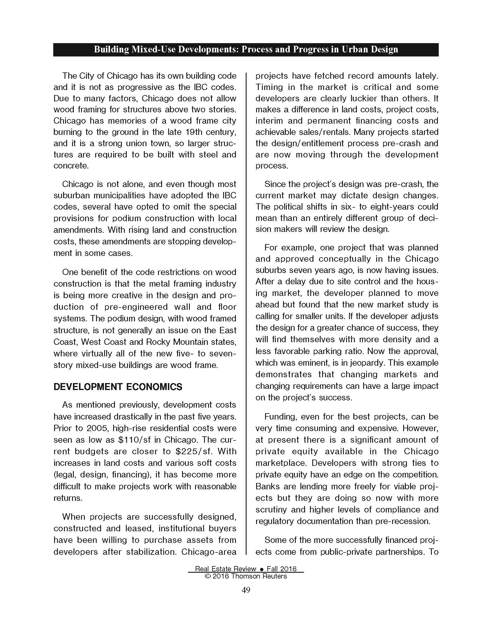 Real Estate Review (Building Mixed-Use Developments Process and Progress in Urban Design) 0916_Page_15