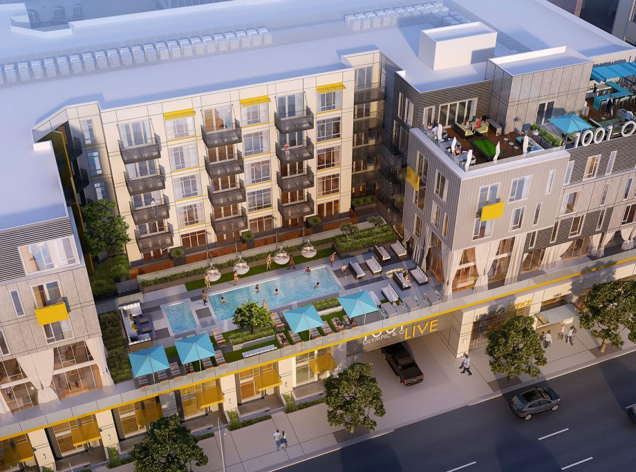 Olympic & Olive – New Gen-Y-Focused, Multifamily Development Underway in L.A.