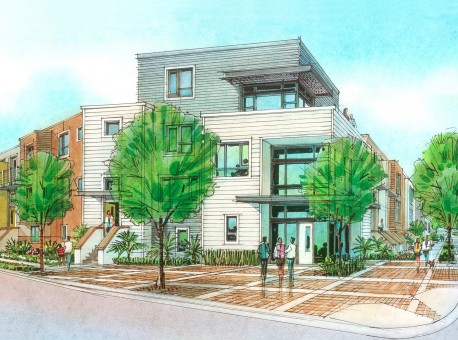 The Avenue – More townhomes coming to Bay Meadows courtesy of Shea Homes