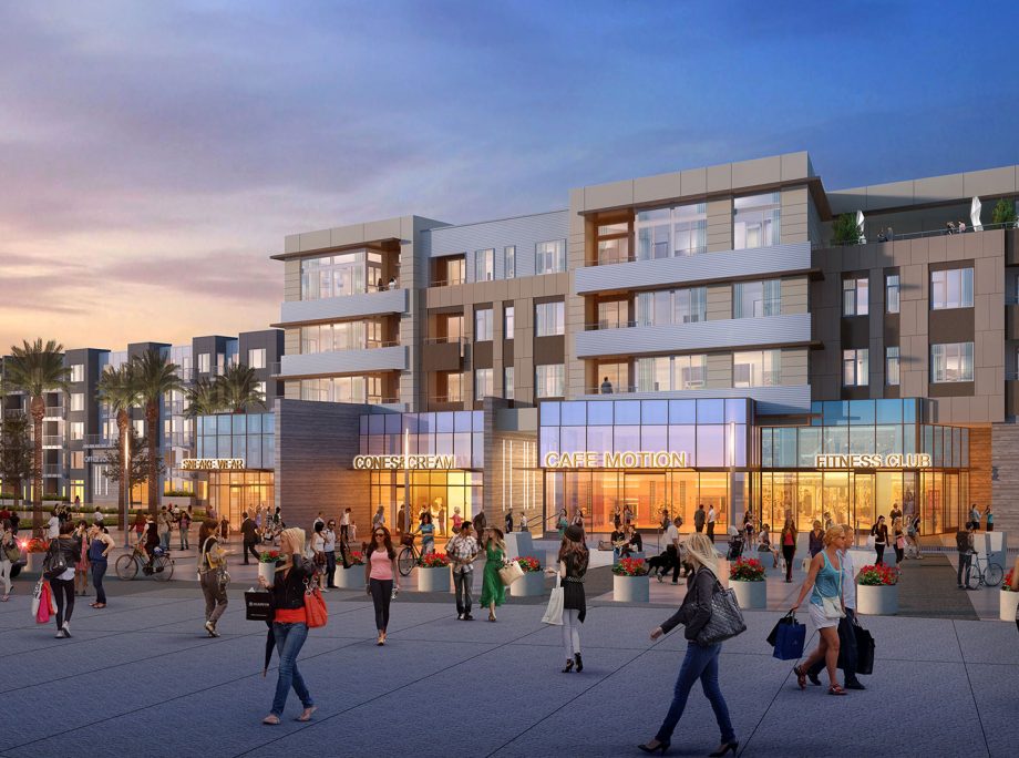 Warm Springs | Stacked Flats | Townhomes | Wrap | Podium | Office & Convention | Retail & Entertainment | School & Park | Fremont, California | KTGY Architecture + Planning