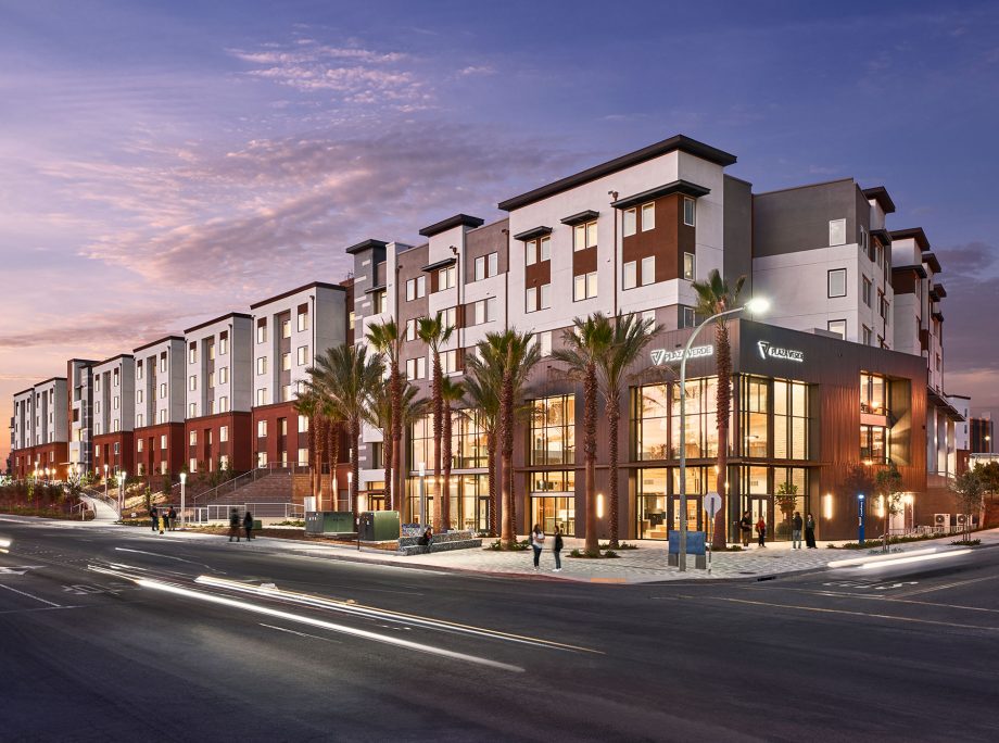 Plaza Verde – Student safety and zero net energy initiative drive exterior lighting design at California campus