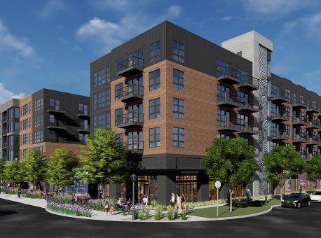 Slate – Builders continue development of Central 9th’s main street with ground-breaking on two new mixed-use projects