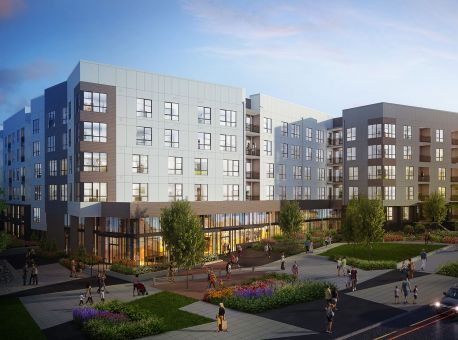 The Rae – Work starts on apartment building near Bethesda’s Westfield Montgomery mall