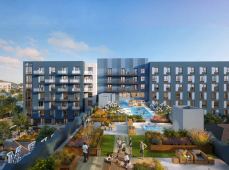 Western Station – 230 apartments + retail fully-framed at 800 S Western Avenue in Koreatown